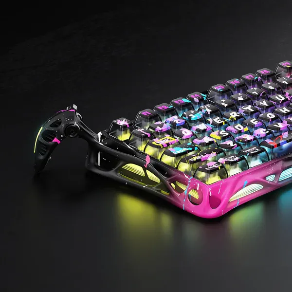 GravaStar Mercury V75 Pro - Neon Graffiti - Magnetic HE Gaming Keyboard 5 GravaStar Mercury V75 Pro - Neon Graffiti - Magnetic HE Gaming Keyboard - Ảnh 5