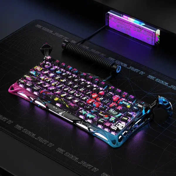 GravaStar Mercury V75 Pro - Neon Graffiti - Magnetic HE Gaming Keyboard 9 GravaStar Mercury V75 Pro - Neon Graffiti - Magnetic HE Gaming Keyboard - Ảnh 9