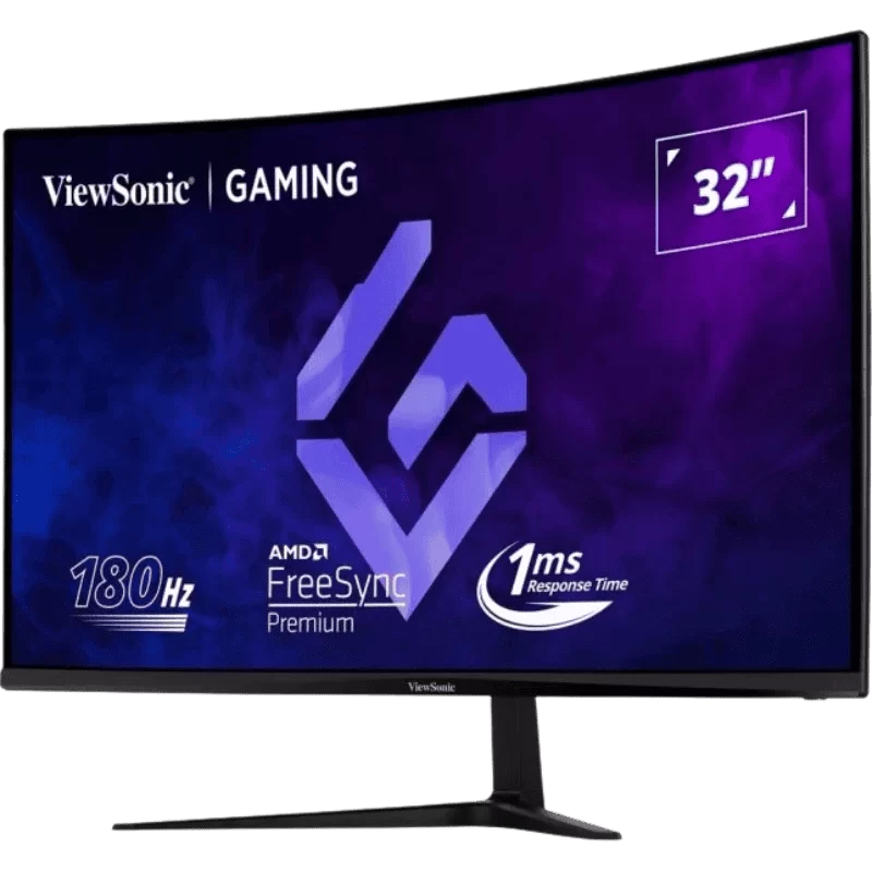 ViewSonic VX3218C-2K Curved 1500R Gaming Monitor - 32 inch, 2K QHD (2560 x 1440), VA 165Hz (2x HDMI 2.0, 1x DisplayPort), 2x 2W 5 ViewSonic VX3218C-2K Curved 1500R Gaming Monitor - 32 inch, 2K QHD (2560 x 1440), VA 165Hz (2x HDMI 2.0, 1x DisplayPort), 2x 2W - Ảnh 5