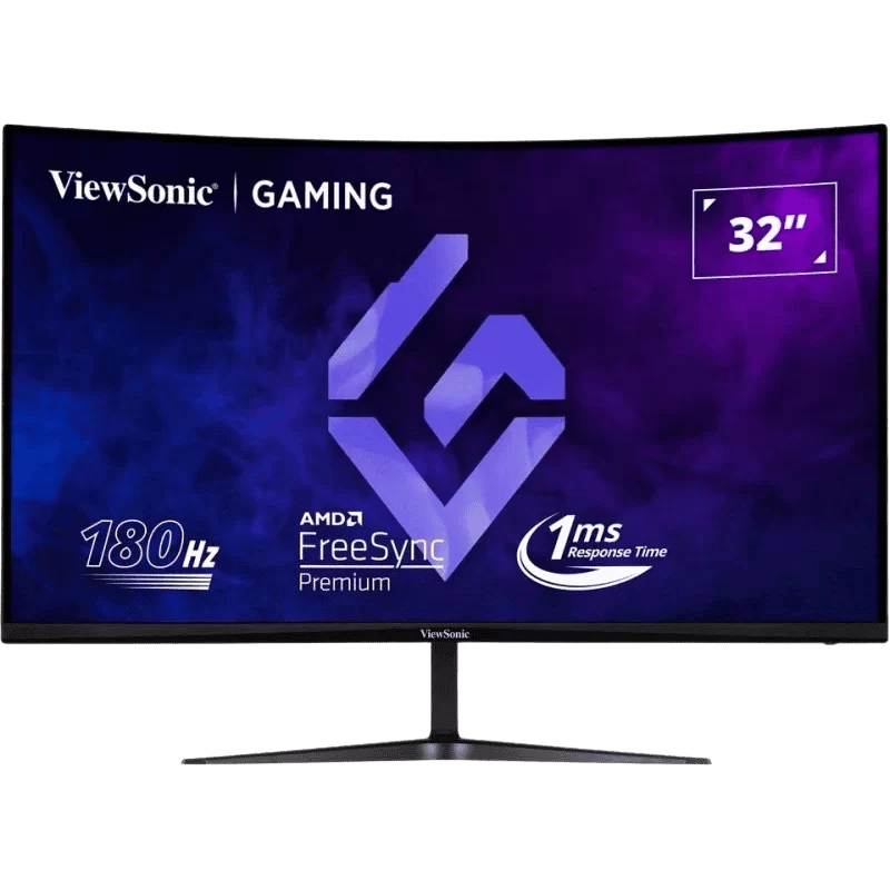 ViewSonic VX3218C-2K Curved 1500R Gaming Monitor - 32 inch, 2K QHD (2560 x 1440), VA 165Hz (2x HDMI 2.0, 1x DisplayPort), 2x 2W 1 ViewSonic VX3218C-2K Curved 1500R Gaming Monitor - 32 inch, 2K QHD (2560 x 1440), VA 165Hz (2x HDMI 2.0, 1x DisplayPort), 2x 2W