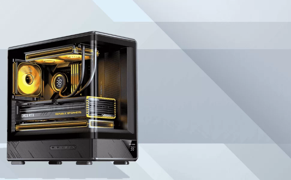 Jonsbo D200 White One-Piece Glass Panel Micro-ATX Tower Case 7 Jonsbo D200 White One-Piece Glass Panel Micro-ATX Tower Case - Ảnh 7