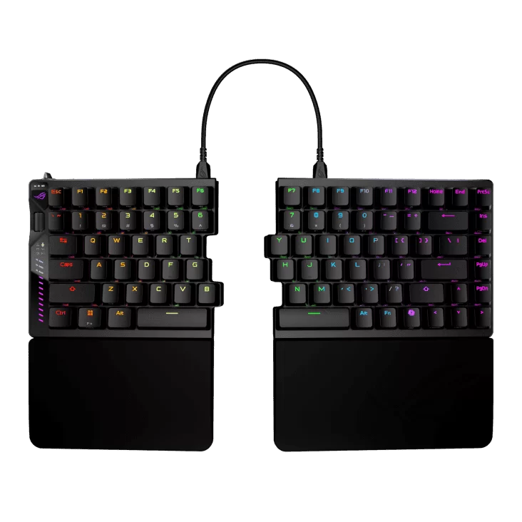 ASUS ROG Falcata Gaming Keyboard – Black, 75%, hot-swappable ROG HFX V2 Magnetic Switches, ROG Hall Sensor, Tri-mode, ROG SpeedNova 8K 2 ASUS ROG Falcata Gaming Keyboard – Black, 75%, hot-swappable ROG HFX V2 Magnetic Switches, ROG Hall Sensor, Tri-mode, ROG SpeedNova 8K - Ảnh 2