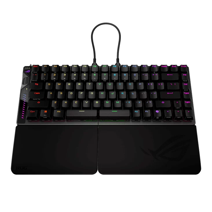 ASUS ROG Falcata Gaming Keyboard – Black, 75%, hot-swappable ROG HFX V2 Magnetic Switches, ROG Hall Sensor, Tri-mode, ROG SpeedNova 8K 3 ASUS ROG Falcata Gaming Keyboard – Black, 75%, hot-swappable ROG HFX V2 Magnetic Switches, ROG Hall Sensor, Tri-mode, ROG SpeedNova 8K - Ảnh 3