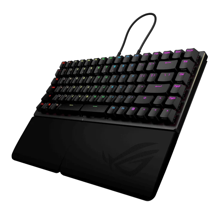 ASUS ROG Falcata Gaming Keyboard – Black, 75%, hot-swappable ROG HFX V2 Magnetic Switches, ROG Hall Sensor, Tri-mode, ROG SpeedNova 8K 4 ASUS ROG Falcata Gaming Keyboard – Black, 75%, hot-swappable ROG HFX V2 Magnetic Switches, ROG Hall Sensor, Tri-mode, ROG SpeedNova 8K - Ảnh 4