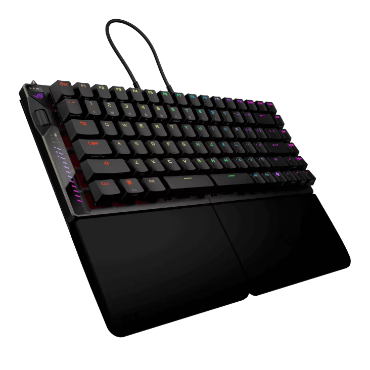 ASUS ROG Falcata Gaming Keyboard – Black, 75%, hot-swappable ROG HFX V2 Magnetic Switches, ROG Hall Sensor, Tri-mode, ROG SpeedNova 8K 5 ASUS ROG Falcata Gaming Keyboard – Black, 75%, hot-swappable ROG HFX V2 Magnetic Switches, ROG Hall Sensor, Tri-mode, ROG SpeedNova 8K - Ảnh 5