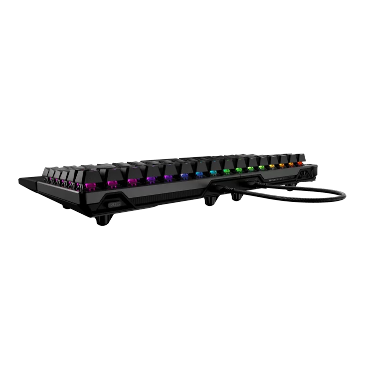 ASUS ROG Falcata Gaming Keyboard – Black, 75%, hot-swappable ROG HFX V2 Magnetic Switches, ROG Hall Sensor, Tri-mode, ROG SpeedNova 8K 6 ASUS ROG Falcata Gaming Keyboard – Black, 75%, hot-swappable ROG HFX V2 Magnetic Switches, ROG Hall Sensor, Tri-mode, ROG SpeedNova 8K - Ảnh 6