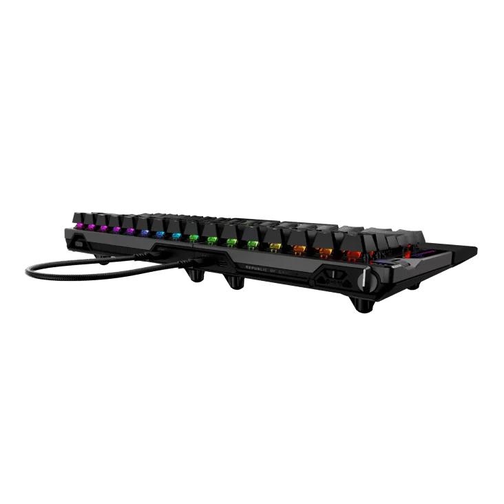 ASUS ROG Falcata Gaming Keyboard – Black, 75%, hot-swappable ROG HFX V2 Magnetic Switches, ROG Hall Sensor, Tri-mode, ROG SpeedNova 8K 7 ASUS ROG Falcata Gaming Keyboard – Black, 75%, hot-swappable ROG HFX V2 Magnetic Switches, ROG Hall Sensor, Tri-mode, ROG SpeedNova 8K - Ảnh 7