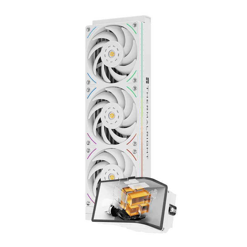 THERMALRIGHT Wonder Vision 360 UB ARGB White AIO Liquid CPU Cooler - 6.67'' Curved Screen 3D Effect, 2150RPM TL-UB36 Fans 5 THERMALRIGHT Wonder Vision 360 UB ARGB White AIO Liquid CPU Cooler - 6.67'' Curved Screen 3D Effect, 2150RPM TL-UB36 Fans - Ảnh 5