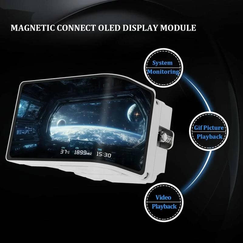 THERMALRIGHT Wonder Vision 360 UB ARGB White AIO Liquid CPU Cooler - 6.67'' Curved Screen 3D Effect, 2150RPM TL-UB36 Fans 8 THERMALRIGHT Wonder Vision 360 UB ARGB White AIO Liquid CPU Cooler - 6.67'' Curved Screen 3D Effect, 2150RPM TL-UB36 Fans - Ảnh 8
