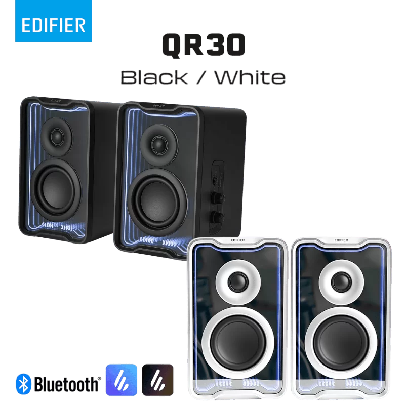 Edifier QR30 2.0 Desktop Active Speaker - 30W (RMS), USB-A + AUX inputs, Bluetooth V5.4 1 Edifier QR30 2.0 Desktop Active Speaker - 30W (RMS), USB-A + AUX inputs, Bluetooth V5.4