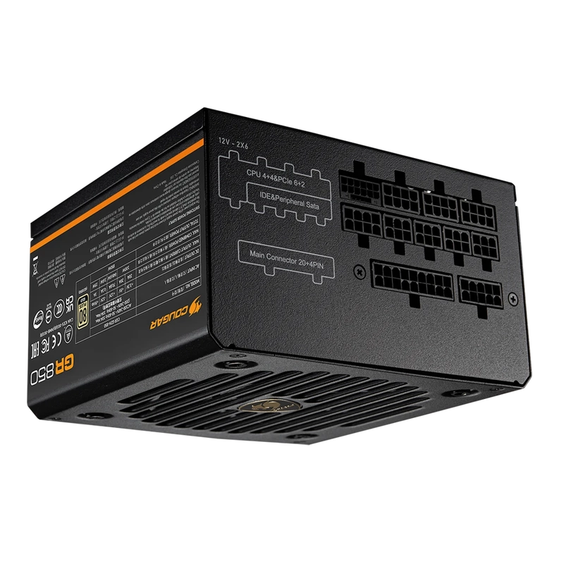 Cougar GR 850 850W 80 Plus Gold, Full-Modular, PCIe 5.1, ATX3.1, PCIe 12V-2X6 PSU 7 Cougar GR 850 850W 80 Plus Gold, Full-Modular, PCIe 5.1, ATX3.1, PCIe 12V-2X6 PSU - Ảnh 7
