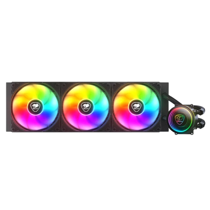 Cougar POSEIDON ELITE ARGB 360 AIO Liquid CPU Cooler - Black, 3x 120mm ARGB Fans 1 Cougar POSEIDON ELITE ARGB 360 AIO Liquid CPU Cooler - Black, 3x 120mm ARGB Fans