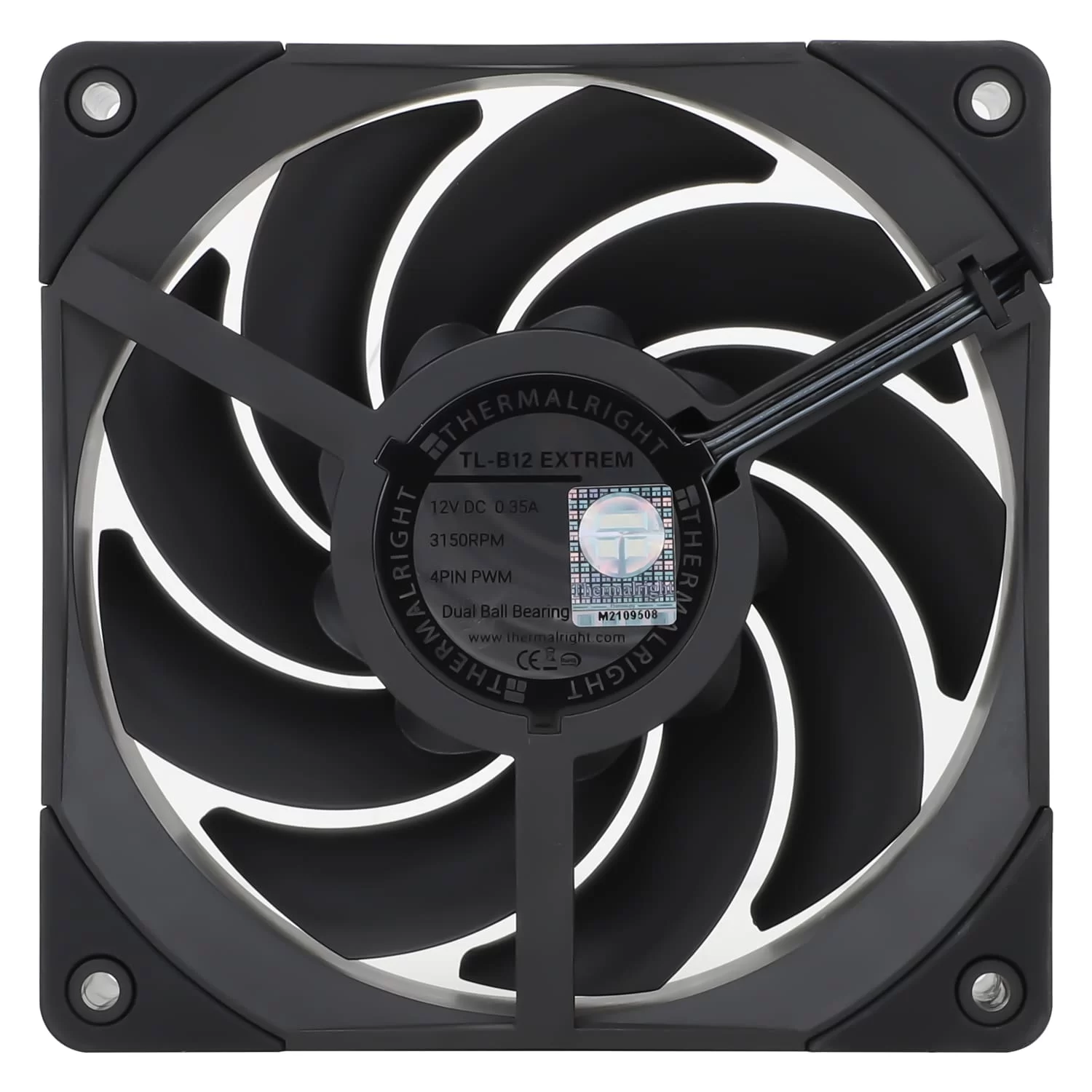 Thermalright TL-B12 Extrem Black Fan - 1x 120mm, 3150 RPM±10% 4 Thermalright TL-B12 Extrem Black Fan - 1x 120mm, 3150 RPM±10% - Ảnh 4