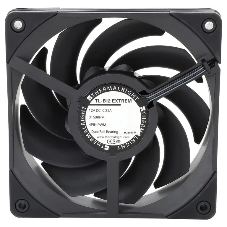 Thermalright TL-B12 Extrem Black Fan - 1x 120mm, 3150 RPM±10% 5 Thermalright TL-B12 Extrem Black Fan - 1x 120mm, 3150 RPM±10% - Ảnh 5