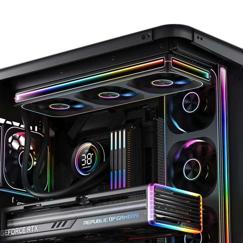 JONSBO ZA-360BR Fan Case - 3in1, 120mm PWM 3Pin ARGB Reverse Blade Silent, 4-Sides Infinity Mirror 11 JONSBO ZA-360BR Fan Case - 3in1, 120mm PWM 3Pin ARGB Reverse Blade Silent, 4-Sides Infinity Mirror - Ảnh 11