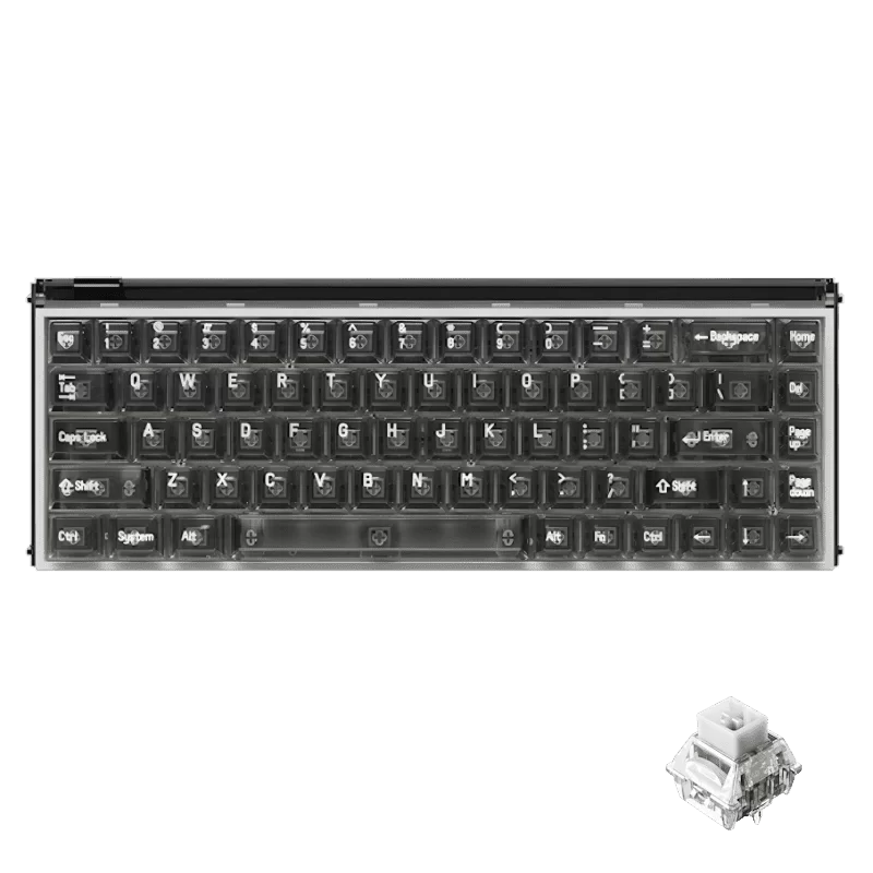 MelGeek Made68 Pro+ Phantom Gray Rapid Trigger 65%, Magnetic Switch Keyboard 2 MelGeek Made68 Pro+ Phantom Gray Rapid Trigger 65%, Magnetic Switch Keyboard - Ảnh 2