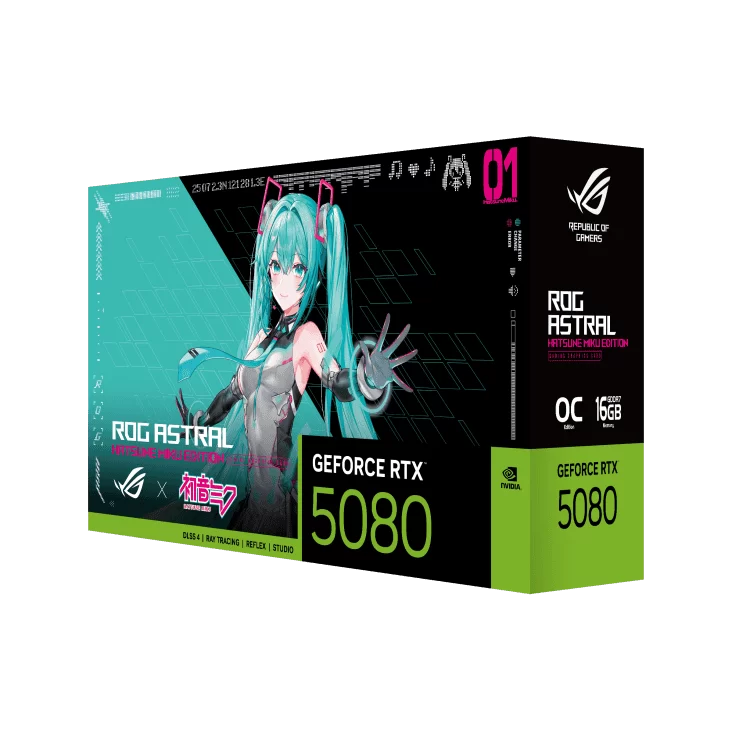 ASUS ROG Astral GeForce RTX 5080 OC HATSUNE MIKU EDITION 16GB GDDR7 Graphics Card 8 ASUS ROG Astral GeForce RTX 5080 OC HATSUNE MIKU EDITION 16GB GDDR7 Graphics Card - Ảnh 8