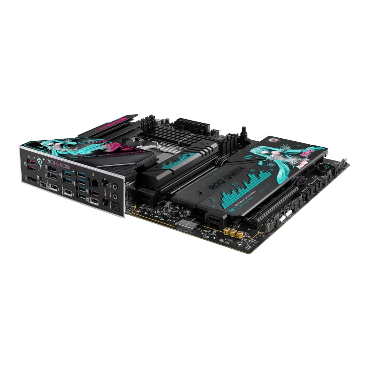 ASUS ROG STRIX X870E-H GAMING WIFI7 Hatsune Miku Edition Mainboard 11 ASUS ROG STRIX X870E-H GAMING WIFI7 Hatsune Miku Edition Mainboard - Ảnh 11