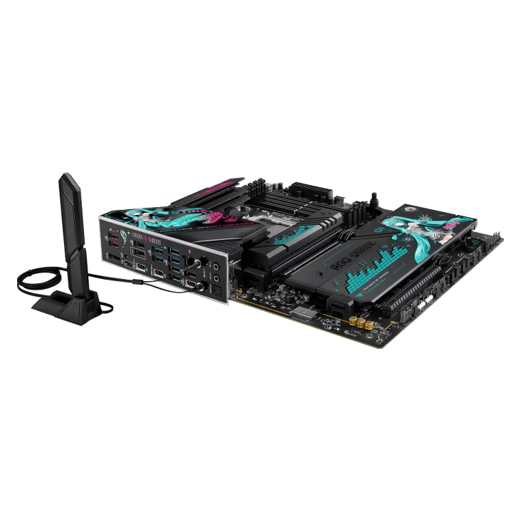 ASUS ROG STRIX X870E-H GAMING WIFI7 Hatsune Miku Edition Mainboard 6 ASUS ROG STRIX X870E-H GAMING WIFI7 Hatsune Miku Edition Mainboard - Ảnh 6