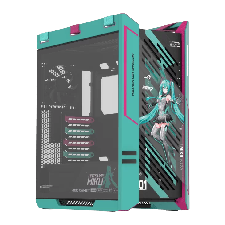 ASUS ROG Strix Helios II Hatsune Miku Edition EATX mid-tower case 1 ASUS ROG Strix Helios II Hatsune Miku Edition EATX mid-tower case