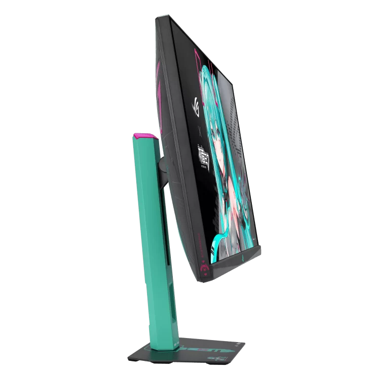 ASUS ROG Strix XG27ACMEG-G Hatsune Miku Edition Gaming Monitor - 27 inch, 16:9, IPS, 2K QHD (2560 x 1440), 260 Hz, 400 cd/m² 4 ASUS ROG Strix XG27ACMEG-G Hatsune Miku Edition Gaming Monitor - 27 inch, 16:9, IPS, 2K QHD (2560 x 1440), 260 Hz, 400 cd/m² - Ảnh 4