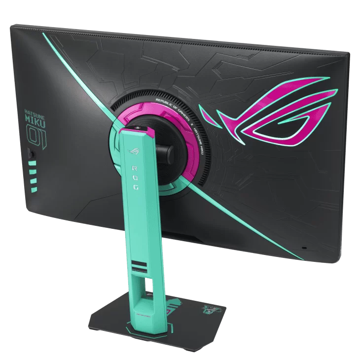 ASUS ROG Strix XG27ACMEG-G Hatsune Miku Edition Gaming Monitor - 27 inch, 16:9, IPS, 2K QHD (2560 x 1440), 260 Hz, 400 cd/m² 6 ASUS ROG Strix XG27ACMEG-G Hatsune Miku Edition Gaming Monitor - 27 inch, 16:9, IPS, 2K QHD (2560 x 1440), 260 Hz, 400 cd/m² - Ảnh 6