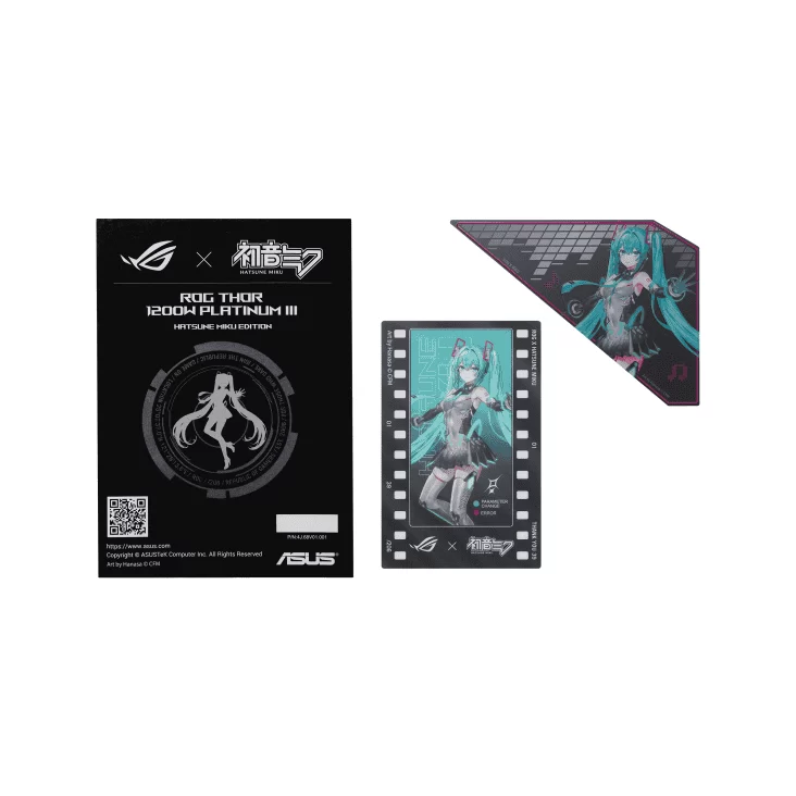 ASUS ROG Thor 1200W Platinum III Hatsune Miku Edition Gaming PSU - 1200W, ATX 3.1 compatible, magnetic OLED display, 80 Plus Platinum 10 ASUS ROG Thor 1200W Platinum III Hatsune Miku Edition Gaming PSU - 1200W, ATX 3.1 compatible, magnetic OLED display, 80 Plus Platinum - Ảnh 10