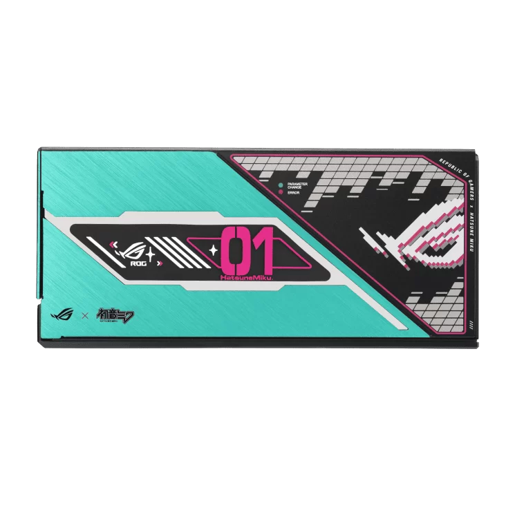 ASUS ROG Thor 1200W Platinum III Hatsune Miku Edition Gaming PSU - 1200W, ATX 3.1 compatible, magnetic OLED display, 80 Plus Platinum 9 ASUS ROG Thor 1200W Platinum III Hatsune Miku Edition Gaming PSU - 1200W, ATX 3.1 compatible, magnetic OLED display, 80 Plus Platinum - Ảnh 9
