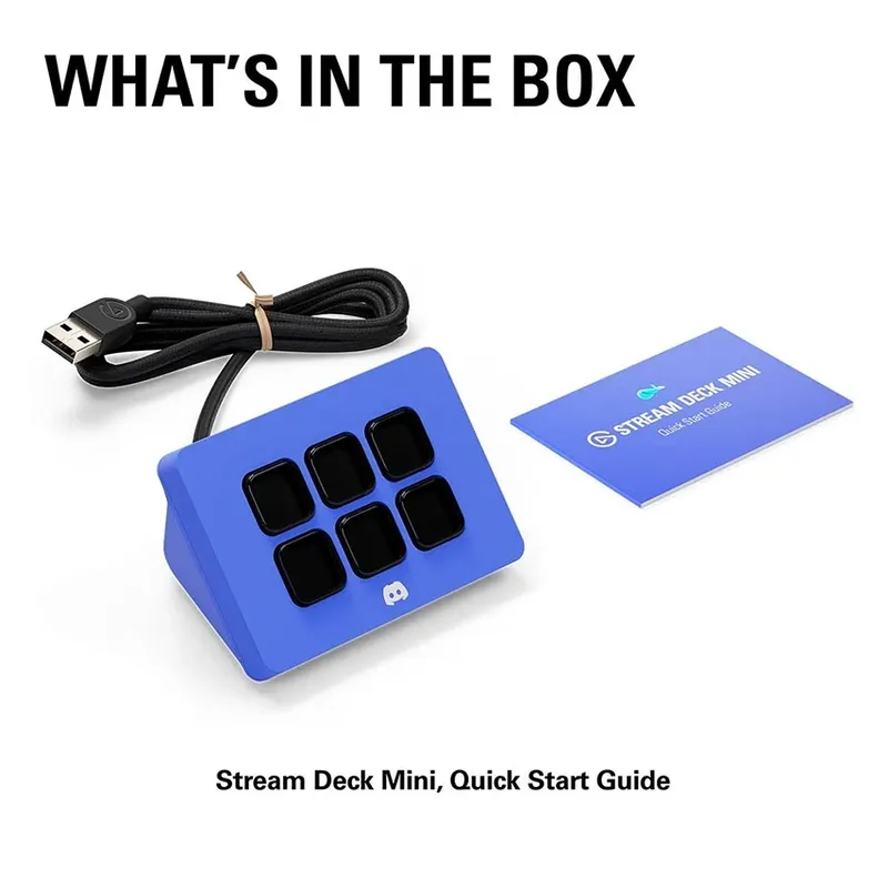 elgato Stream Deck Mini Discord Edition (10GAI9931) - 6 LCD Keys, USB 2.0 Connection 6 11