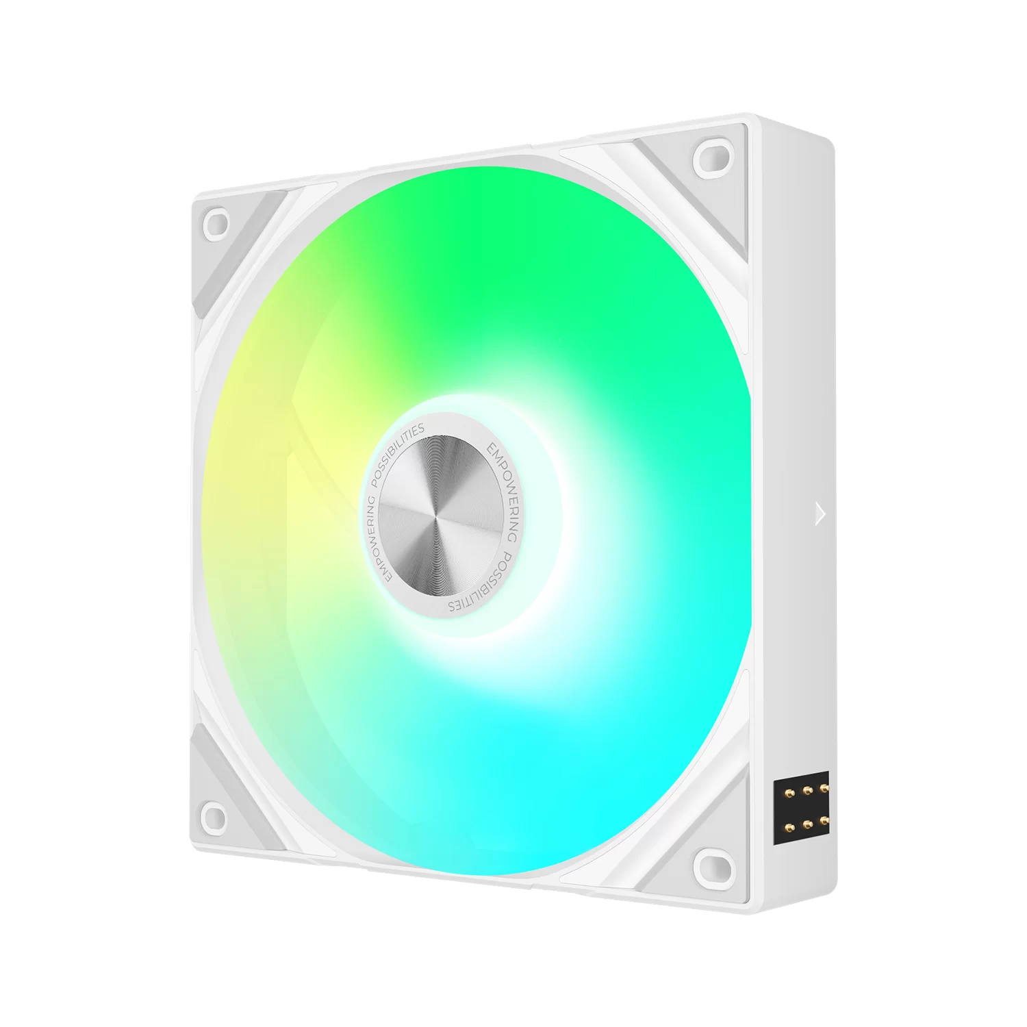 TRYX ROTA SL ARGB 120 Triple Pack White Fan - Regular Flow, 3x120mm PWM, Daisy Chain Magnetic Connection 3 TRYX ROTA SL ARGB 120 Triple Pack White Fan - Regular Flow, 3x120mm PWM, Daisy Chain Magnetic Connection - Ảnh 3