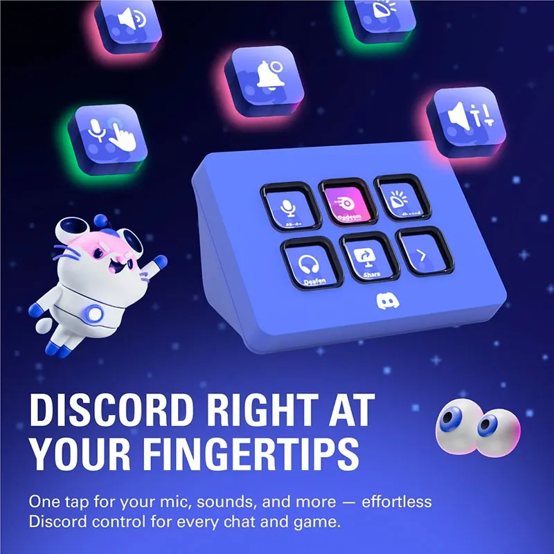 elgato Stream Deck Mini Discord Edition (10GAI9931) - 6 LCD Keys, USB 2.0 Connection 8 3
