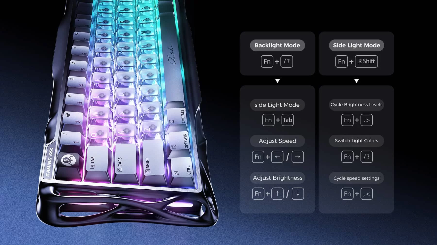 GravaStar Mercury V60 Pro Gaming Keyboard 8kHz Magnetic Switch Premium Hall Effect Keyboard 116
