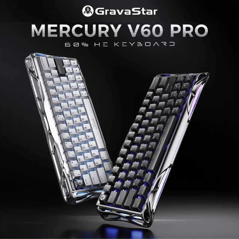 GravaStar Mercury V60 Pro Deluxe Edition - 60% HE Gaming Keyboard 1 GravaStar Mercury V60 Pro Deluxe Edition - 60% HE Gaming Keyboard