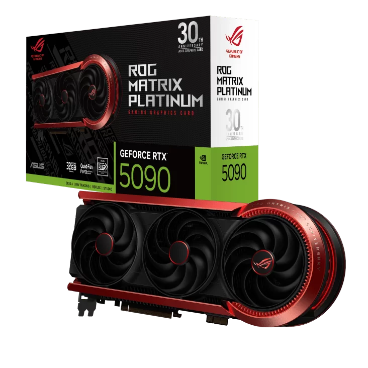 ASUS ROG Matrix Platinum GeForce RTX 5090 30th Anniversary Edition 32GB GDDR7 Graphics Card (ROG-MATRIX-RTX5090-P32G-30TH) 1 ASUS ROG Matrix Platinum GeForce RTX 5090 30th Anniversary Edition 32GB GDDR7 Graphics Card (ROG-MATRIX-RTX5090-P32G-30TH)