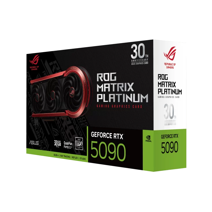 ASUS ROG Matrix Platinum GeForce RTX 5090 30th Anniversary Edition 32GB GDDR7 Graphics Card (ROG-MATRIX-RTX5090-P32G-30TH) 17 ASUS ROG Matrix Platinum GeForce RTX 5090 30th Anniversary Edition 32GB GDDR7 Graphics Card (ROG-MATRIX-RTX5090-P32G-30TH) - Ảnh 17