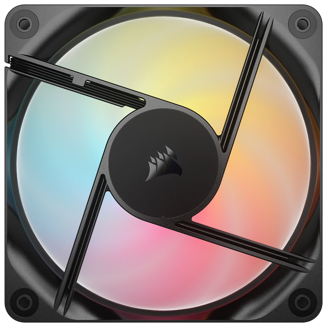 Corsair RS120-R Reverse Triple Pack Black (CO-9050196-WW) Fans - 3x120mm 2100RPM Static Pressure RGB Fan, Daisy Chain 4 Pin PWM, +5V ARGB Connections 10 Corsair RS120-R Reverse Triple Pack Black (CO-9050196-WW) Fans - 3x120mm 2100RPM Static Pressure RGB Fan, Daisy Chain 4 Pin PWM, +5V ARGB Connections - Ảnh 10
