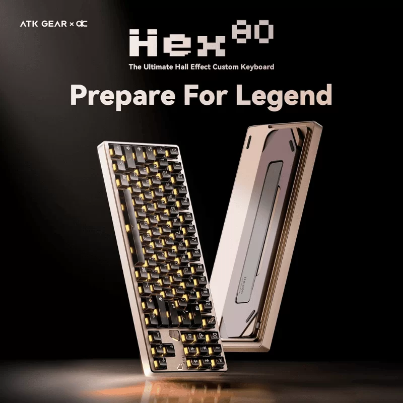 ATK x QK Hex80 Hall Effect TKL, OwLab Ti HE Magnetic Linear Switch Gaming Keyboard 2 ATK x QK Hex80 Hall Effect TKL, OwLab Ti HE Magnetic Linear Switch Gaming Keyboard - Ảnh 2