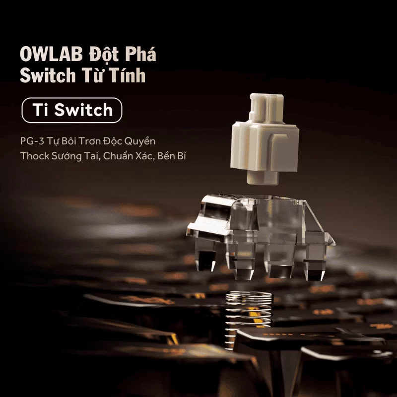 ATK x QK Hex80 Hall Effect TKL, OwLab Ti HE Magnetic Linear Switch Gaming Keyboard 6 ATK x QK Hex80 Hall Effect TKL, OwLab Ti HE Magnetic Linear Switch Gaming Keyboard - Ảnh 6