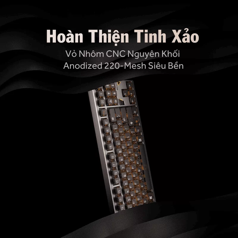 ATK x QK Hex80 Hall Effect TKL, OwLab Ti HE Magnetic Linear Switch Gaming Keyboard 7 ATK x QK Hex80 Hall Effect TKL, OwLab Ti HE Magnetic Linear Switch Gaming Keyboard - Ảnh 7