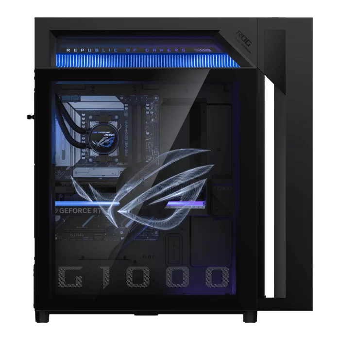 ASUS ROG G1000 (2026) GM1000 (GM1000TY-XS999) Gaming Desktop PC - Ryzen 9 9950X 3D, 5090 ROG, 32GB DDR5, 2TB NVMe PCIe 4.0, 1000W, 420mm AIO, Win 11 Pro 7 ASUS ROG G1000 (2026) GM1000 (GM1000TY-XS999) Gaming Desktop PC - Ryzen 9 9950X 3D, 5090 ROG, 32GB DDR5, 2TB NVMe PCIe 4.0, 1000W, 420mm AIO, Win 11 Pro - Ảnh 7