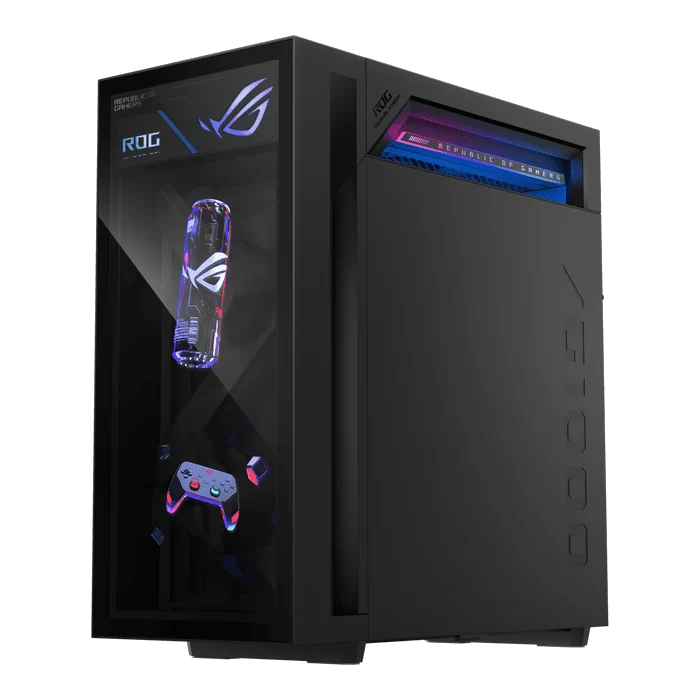 ASUS ROG G1000 (2026) GM1000 (GM1000TY-XS999) Gaming Desktop PC - Ryzen 9 9950X 3D, 5090 ROG, 32GB DDR5, 2TB NVMe PCIe 4.0, 1000W, 420mm AIO, Win 11 Pro 16 ASUS ROG G1000 (2026) GM1000 (GM1000TY-XS999) Gaming Desktop PC - Ryzen 9 9950X 3D, 5090 ROG, 32GB DDR5, 2TB NVMe PCIe 4.0, 1000W, 420mm AIO, Win 11 Pro - Ảnh 16