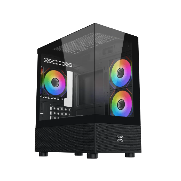 XIGMATEK ALPHARD M 3GF (EN44090) - Black, M-ATX, 3x G20F 120mm Fans 1 XIGMATEK ALPHARD M 3GF (EN44090) - Black, M-ATX, 3x G20F 120mm Fans