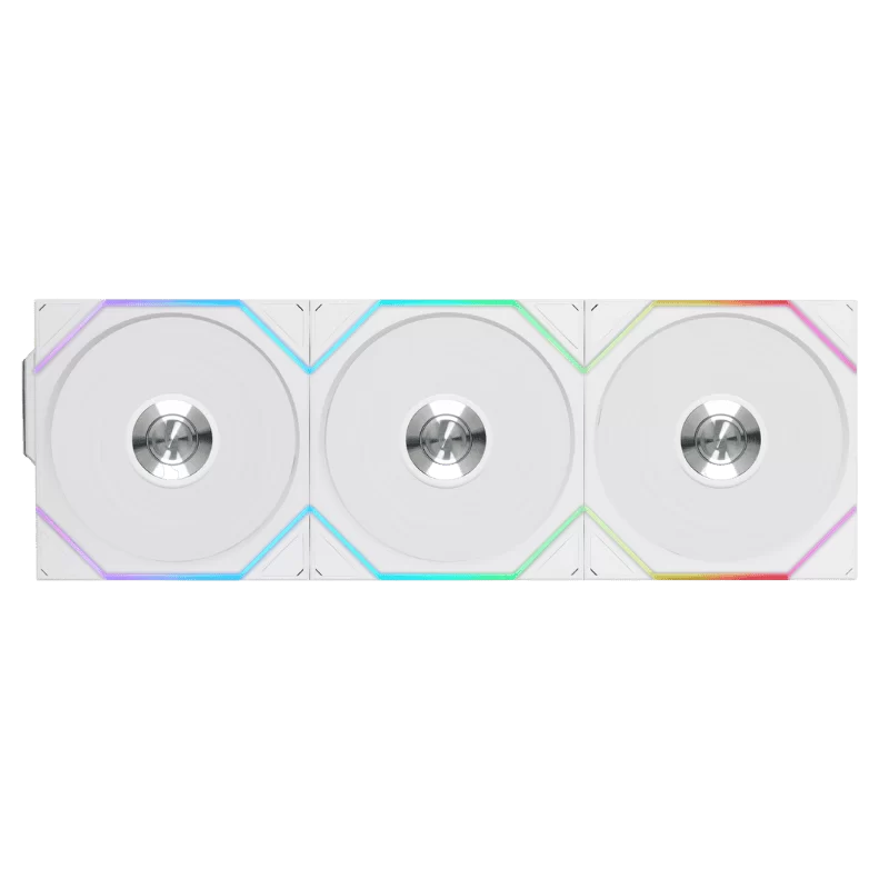 Lian Li UNI FAN TL120 Reverse Blade Wireless Triple White Fan (12RTL1W3W) - 3x 120mm fans, 2.4 GHz Wireless Signal for RGB & Fan Control 1 Lian Li UNI FAN TL120 Reverse Blade Wireless Triple White Fan (12RTL1W3W) - 3x 120mm fans, 2.4 GHz Wireless Signal for RGB & Fan Control