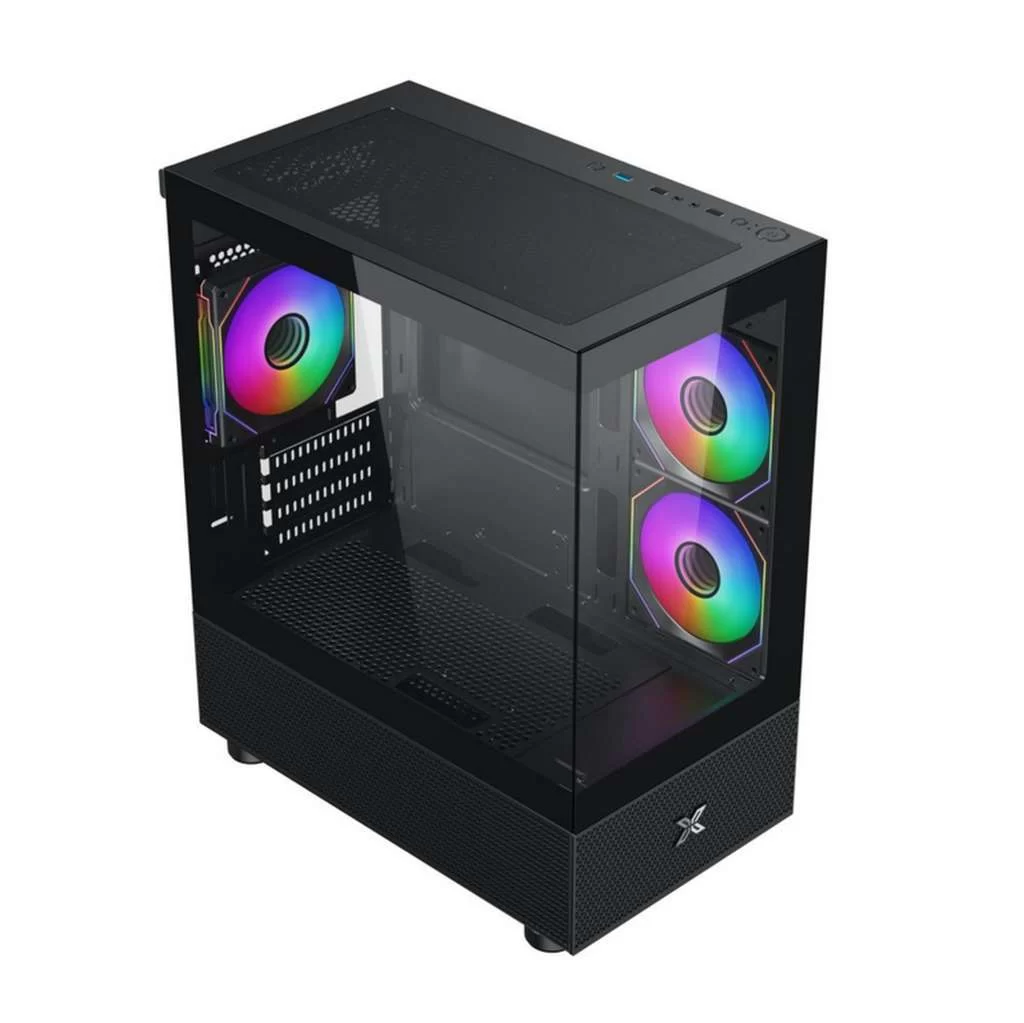 XIGMATEK ALPHARD M 3GF (EN44090) - Black, M-ATX, 3x G20F 120mm Fans 3 XIGMATEK ALPHARD M 3GF (EN44090) - Black, M-ATX, 3x G20F 120mm Fans - Ảnh 3