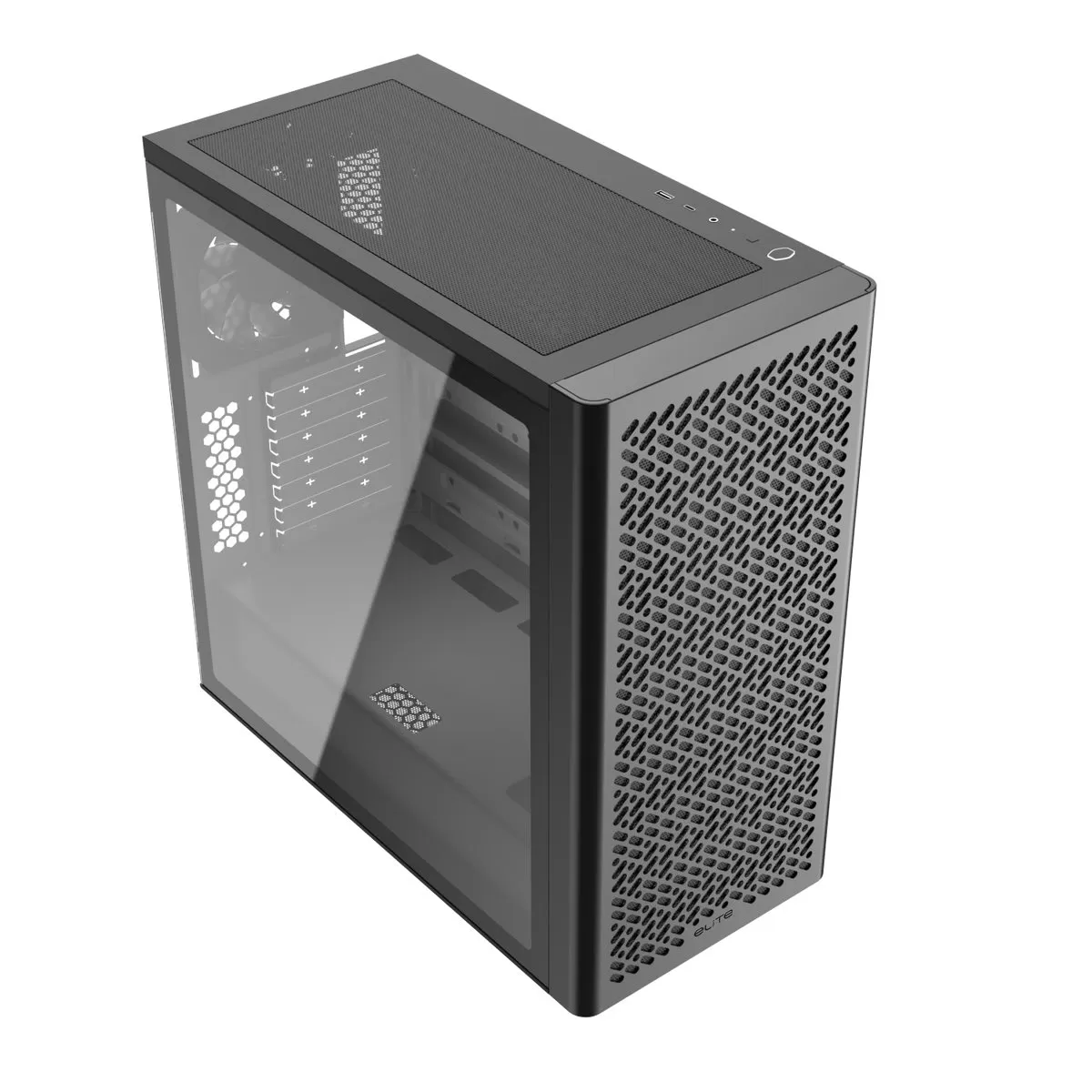 Cooler Master Elite 502 Lite White Case - Tempered Glass, USB-Type C 1 Cooler Master Elite 502 Lite White Case - Tempered Glass, USB-Type C