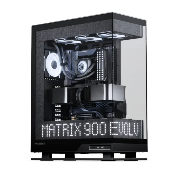 Phanteks Evolv X2 Matrix Black - See-through glass Design, 900-LED Matrix screen, Mid-Tower Case 1 Phanteks Evolv X2 Matrix Black - See-through glass Design, 900-LED Matrix screen, Mid-Tower Case