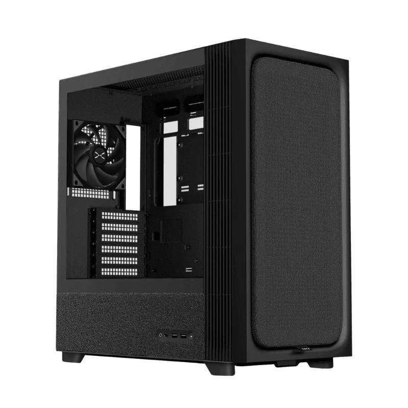 TRYX FLOVA F50 Black Mid-Tower ATX Case, Fabric Finish, TCF Cross-Flow Fan 1 TRYX FLOVA F50 Black Mid-Tower ATX Case, Fabric Finish, TCF Cross-Flow Fan