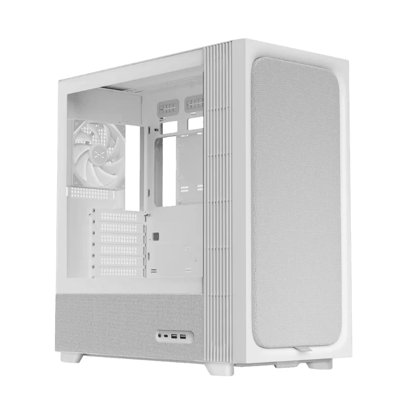 TRYX FLOVA F50 White Mid-Tower ATX Case, Fabric Finish, TCF Cross-Flow Fan 1 TRYX FLOVA F50 White Mid-Tower ATX Case, Fabric Finish, TCF Cross-Flow Fan