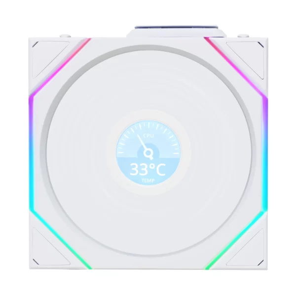 Lian Li UNI FAN TL120 Wireless Triple White Fan (12TL1W3W) - 3x 120mm fans, 2.4 GHz Wireless Signal for RGB & Fan Control 3 Lian Li UNI FAN TL120 Wireless Triple White Fan (12TL1W3W) - 3x 120mm fans, 2.4 GHz Wireless Signal for RGB & Fan Control - Ảnh 3
