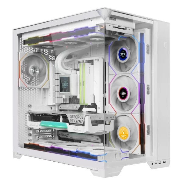 Lian Li UNI FAN TL120 Wireless Triple White Fan (12TL1W3W) - 3x 120mm fans, 2.4 GHz Wireless Signal for RGB & Fan Control 8 Lian Li UNI FAN TL120 Wireless Triple White Fan (12TL1W3W) - 3x 120mm fans, 2.4 GHz Wireless Signal for RGB & Fan Control - Ảnh 8